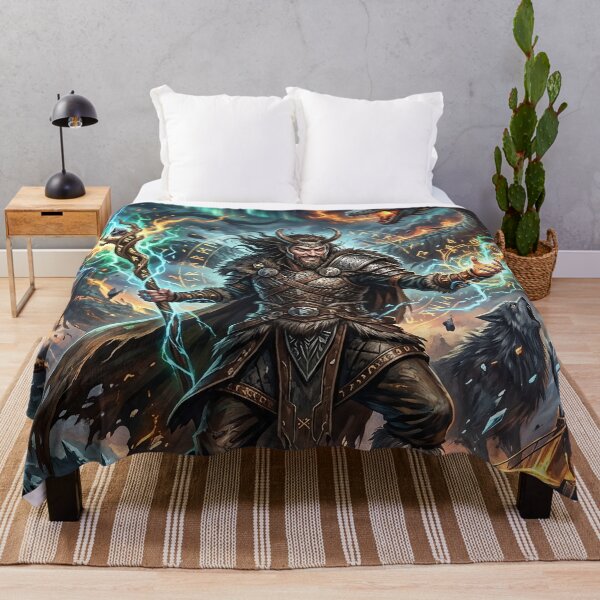 Item preview, Loki - Norse God of Mischief Fantasy Art designed and sold by Lucid Dream Pixel.