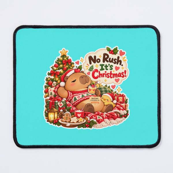 Item preview, NO RUSH. IT'S CHRISTMAS! 2026 BY NAGGINGSTICKERSCO. NAGGING CAPYBARA'S A VERY NAGGING CHRISTMAS! COLLECTION | AQUA Edition | No.02 designed and sold by LaMaisonOfMY.