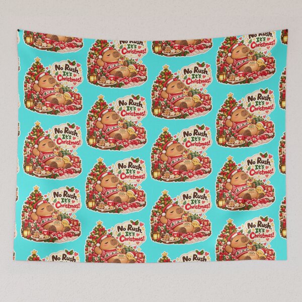 Item preview, NO RUSH. IT'S CHRISTMAS! 2026 BY NAGGINGSTICKERSCO. NAGGING CAPYBARA'S A VERY NAGGING CHRISTMAS! COLLECTION | AQUA Edition | No.02 designed and sold by LaMaisonOfMY.