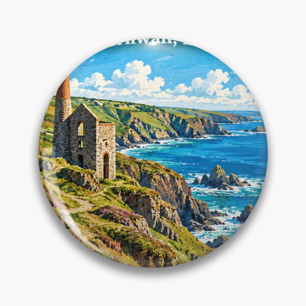 Item preview, Wheal Coates In Cornwall, England - Vintage Travel Art designed and sold by HaydenMillepied.