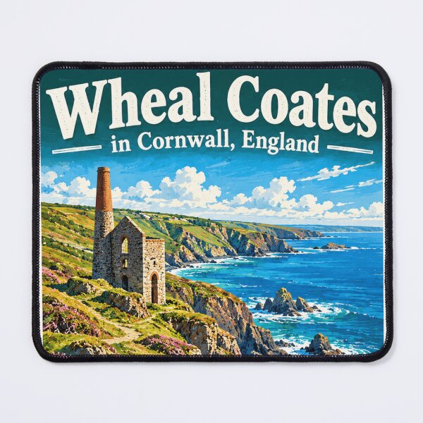 Item preview, Wheal Coates In Cornwall, England - Vintage Travel Art designed and sold by HaydenMillepied.