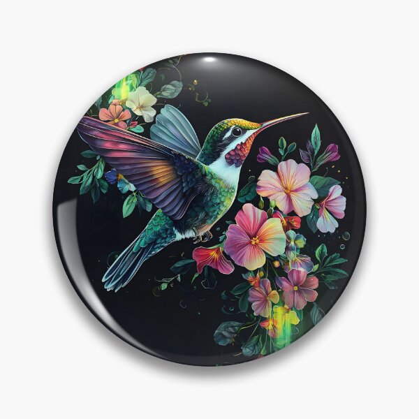 Artikelvorschau, Aquarell-Kolibri, 3D-Rendering, Elektrisches Grün und entworfen und verkauft von Checho30.