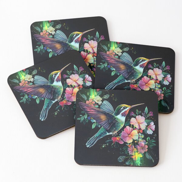 Item preview, Watercolor Hummingbird, 3d Render, Electric Green And designed and sold by Checho30.