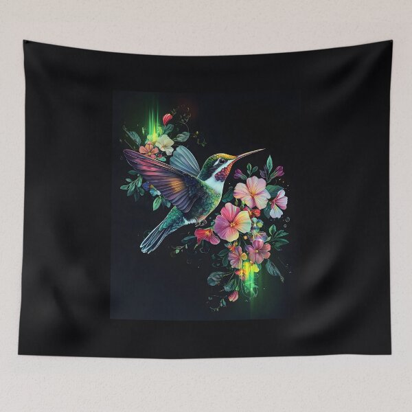 Item preview, Watercolor Hummingbird, 3d Render, Electric Green And designed and sold by Checho30.