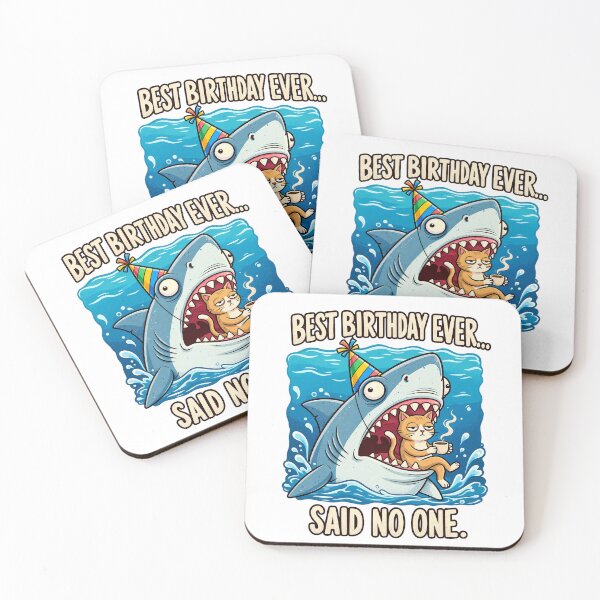 Item preview, Best Birthday Ever Shark Cat designed and sold by tollaru.