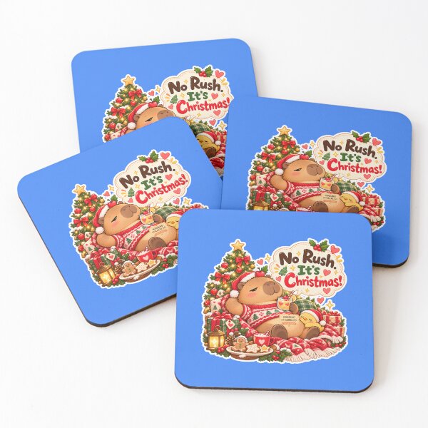 Item preview, NO RUSH. IT'S CHRISTMAS! 2026 BY NAGGINGSTICKERSCO. NAGGING CAPYBARA'S A VERY NAGGING CHRISTMAS! COLLECTION | ELECTRIC BLUE Edition | No.02 designed and sold by LaMaisonOfMY.
