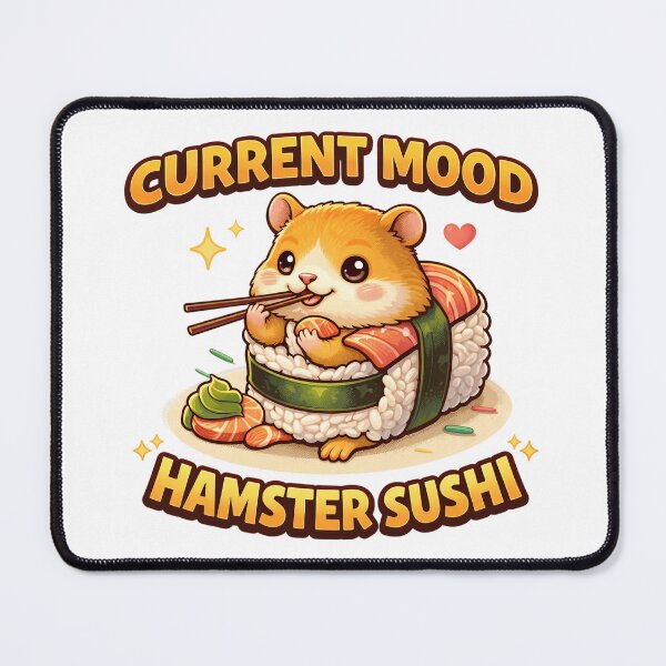 Item preview, Nacho Average Hamster Sushi Funny Food Lover Design. designed and sold by The-T-In-Retro.