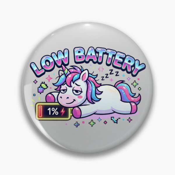 Item preview, Unicorn: Low battery designed and sold by BiaSMartins.
