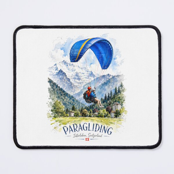 Item preview, Paragliding Over Interlaken Switzerland – Swiss Alps Adventure designed and sold by Russell Thorne.