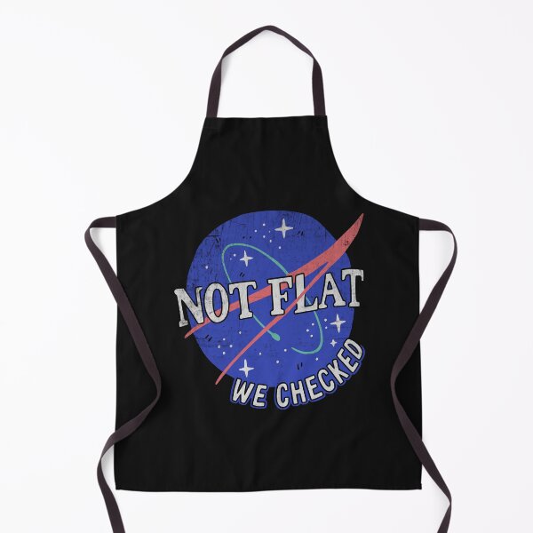 Item preview, Not Flat We Checked – Retro Space Science Humor designed and sold by Studio Bootleg.