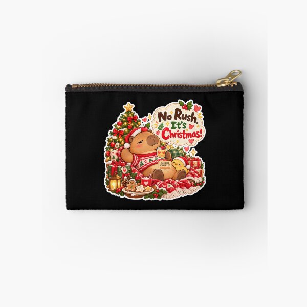 Item preview, NO RUSH. IT'S CHRISTMAS! 2026 BY NAGGINGSTICKERSCO. NAGGING CAPYBARA'S A VERY NAGGING CHRISTMAS! COLLECTION | BLACK Edition | No.02 designed and sold by LaMaisonOfMY.