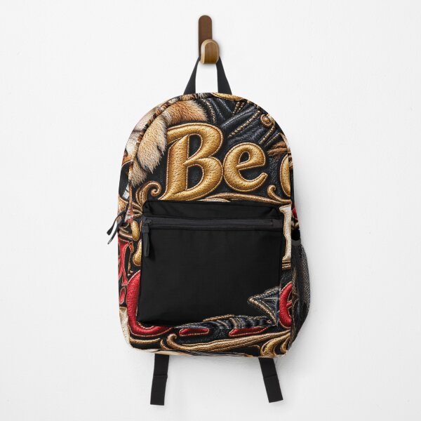 Item preview, Funny Cat Quote – Be Cool Be Kind Or Be Quiet Embroidered Cat designed and sold by Emoji Emblems.