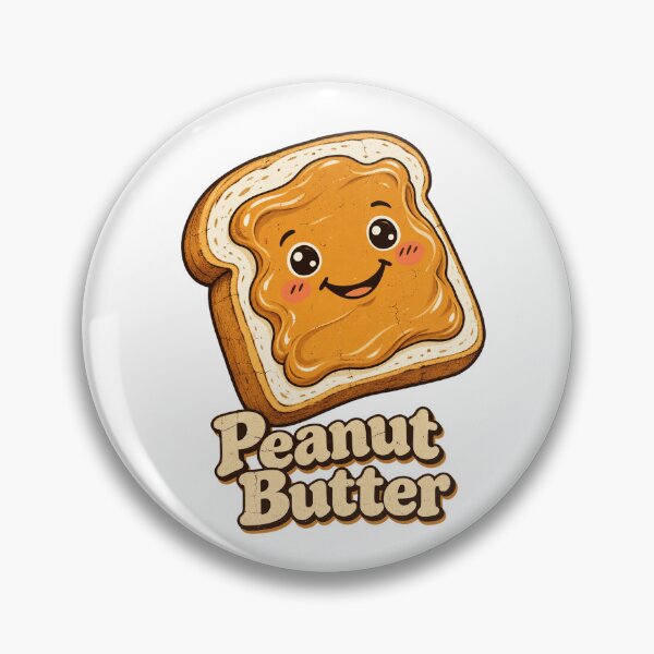 Item preview, Cute Kawaii Peanut Butter Toast Retro Breakfast Food Design designed and sold by SEINENGAPPI12.