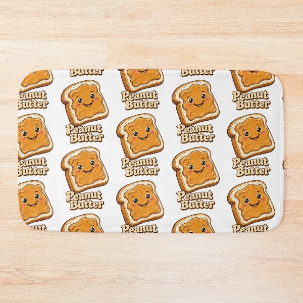 Item preview, Cute Kawaii Peanut Butter Toast Retro Breakfast Food Design designed and sold by SEINENGAPPI12.