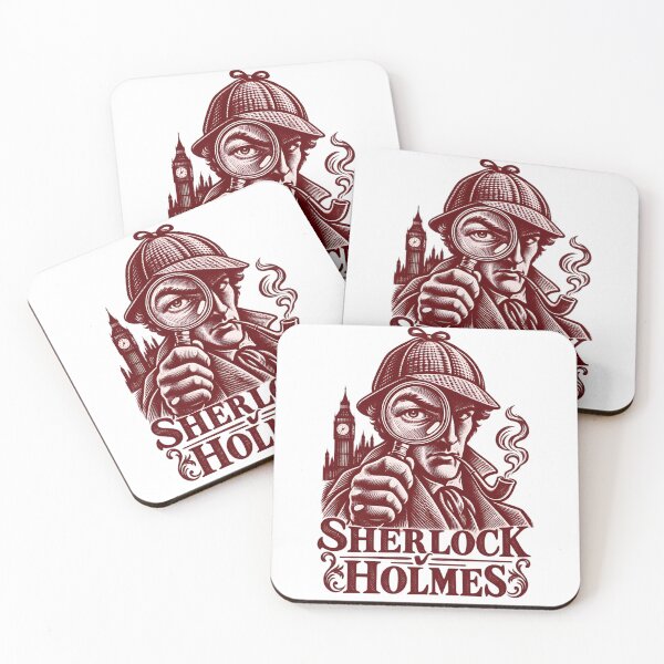 Item preview, Sherlock Holmes: Scarlet Magnifier Portrait designed and sold by Fenay Designs.