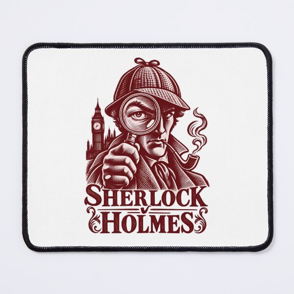 Item preview, Sherlock Holmes: Scarlet Magnifier Portrait designed and sold by Fenay Designs.