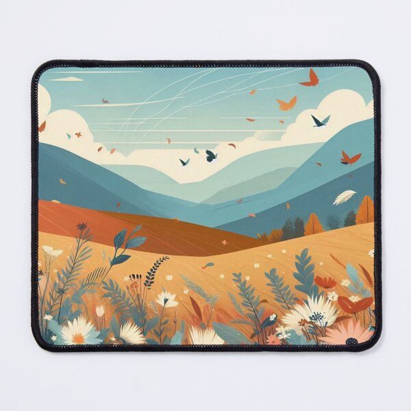 Item preview, Where The Wildflowers Meet The Mountains Gustav Klimt Flower Garden Nature Painting Landscape Scenery Digital Illustration designed and sold by Matt_Smith.