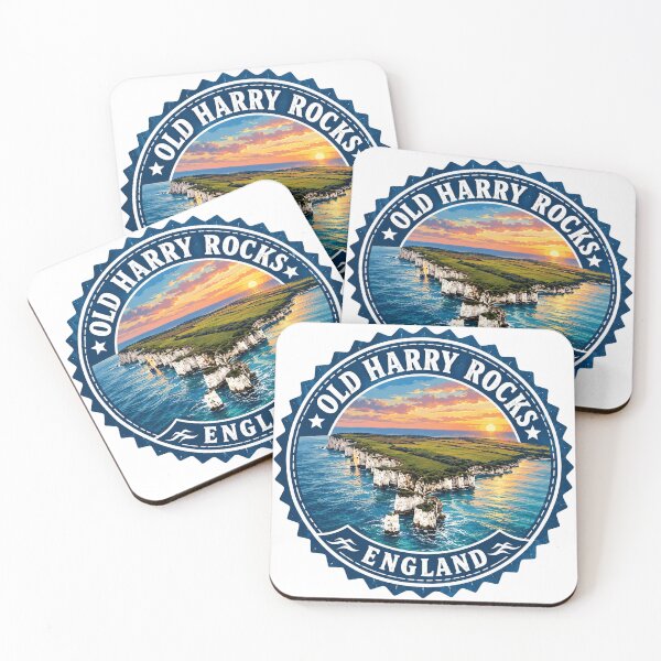 Item preview, Old Harry Rocks, England - Vintage Travel Art designed and sold by HaydenMillepied.