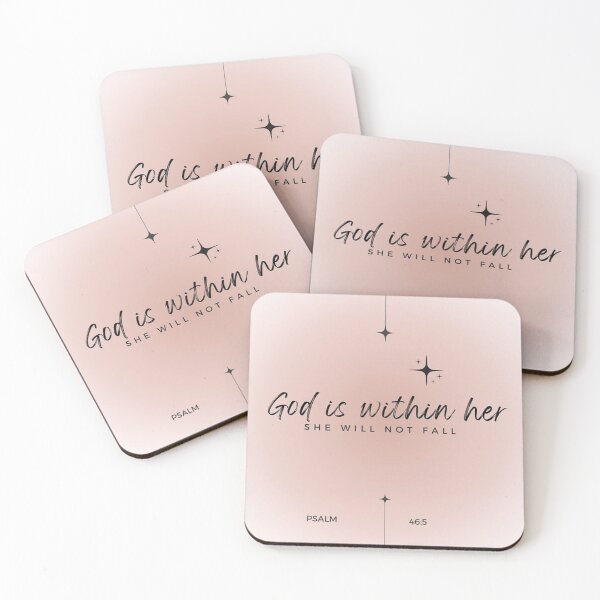 Item preview, God Is Within Her She Will Not Fall – Psalm 465 Christian Faith designed and sold by EatPrayLive.