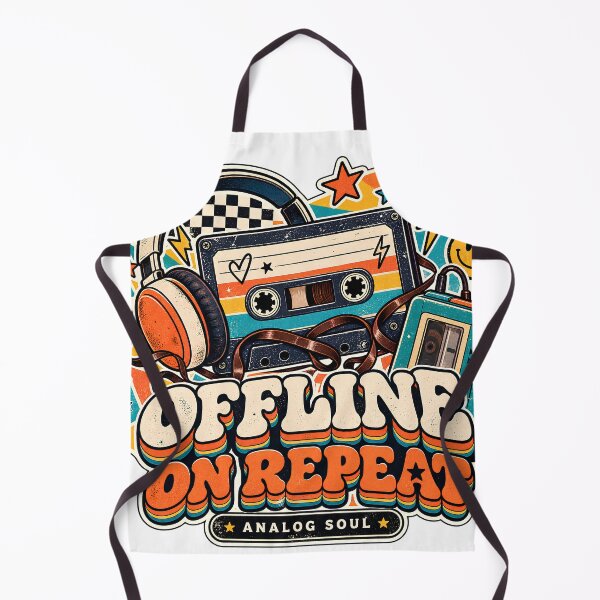 Item preview, Retro Cassette Music On Repeat designed and sold by MysticCanvasAi.