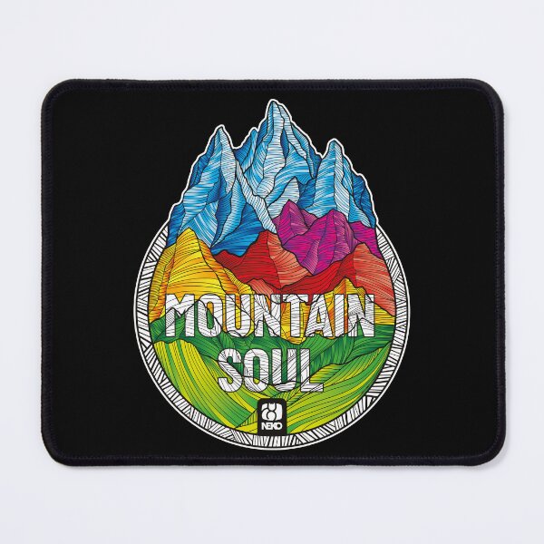 Item preview, Geometric Mountain Soul Art – Colorful Psychedelic Peaks designed and sold by MyNeko.