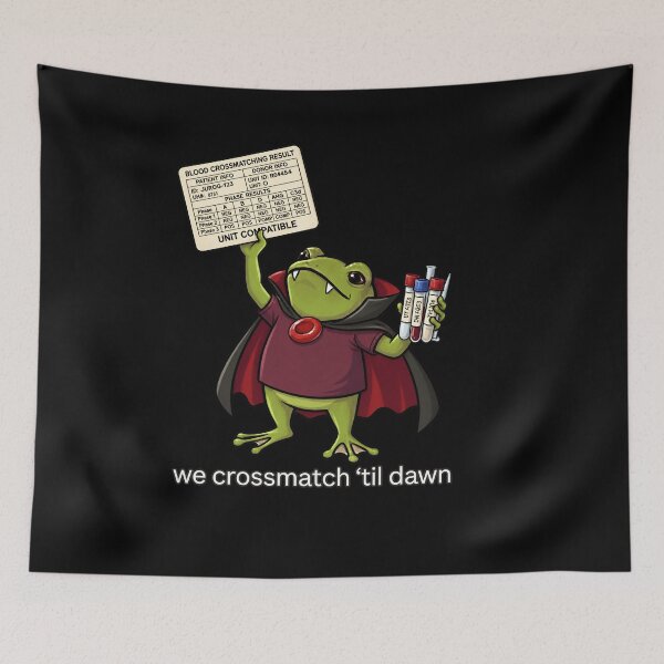 Item preview, We Crossmatch Til Dawn Frog Blood Bank Halloween designed and sold by LASTIQUE-dd.