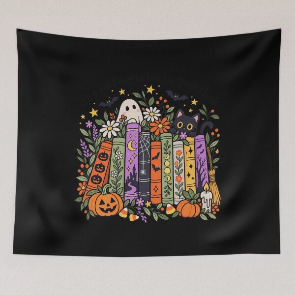 Item preview, It's A Good Day To Read A Spooky Book Cozy Autumn Books Design designed and sold by SEINENGAPPI12.