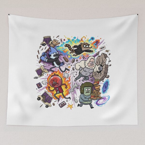 Item preview, Regular Show Character Collage Art  designed and sold by circliqueart.