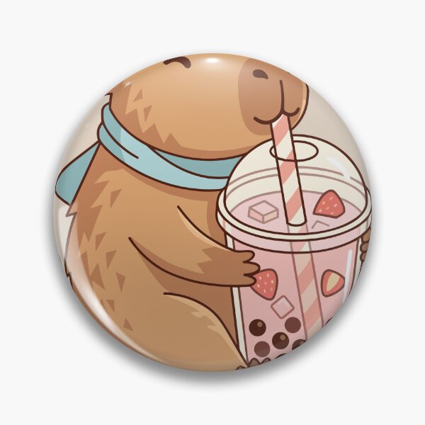 Item preview, Capybara Boba Tea Isometric Illustration designed and sold by Ranpict.
