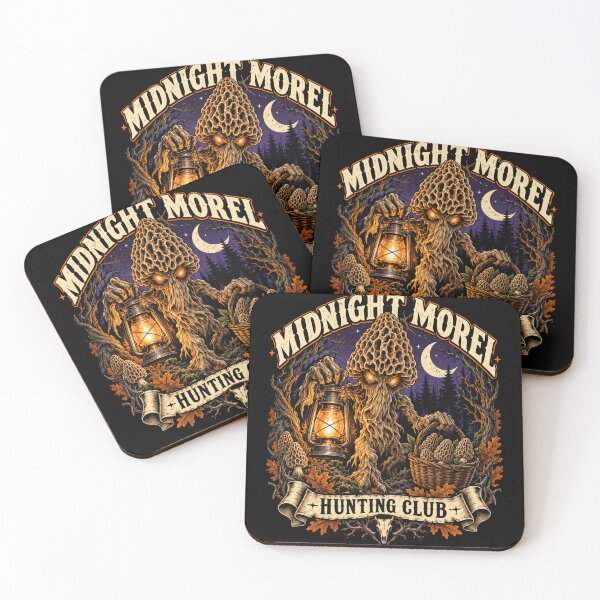 Item preview, Mushroom Hunting Club Midnight Forest Moonlit Horror designed and sold by anapldv.