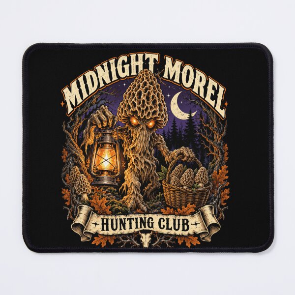 Item preview, Mushroom Hunting Club Midnight Forest Moonlit Horror designed and sold by anapldv.