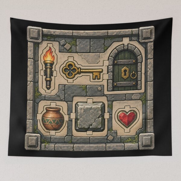 Item preview, Dungeon Room, Unpunched designed and sold by agearb.