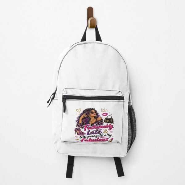 Item preview, Fashionably Late & Unapologetically Fabulous – Sassy Fashion Girl T-Shirt designed and sold by Sushikidsntoddlers.