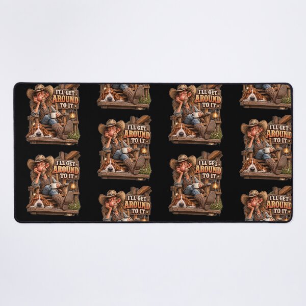 Item preview, I'll Get Around To It Lazy Cowboy Humor designed and sold by Wilcox PhotoArt.