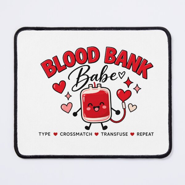 Item preview, Blood Bank Babe Cute Blood Drop Medical Donate designed and sold by LASTIQUE-dd.