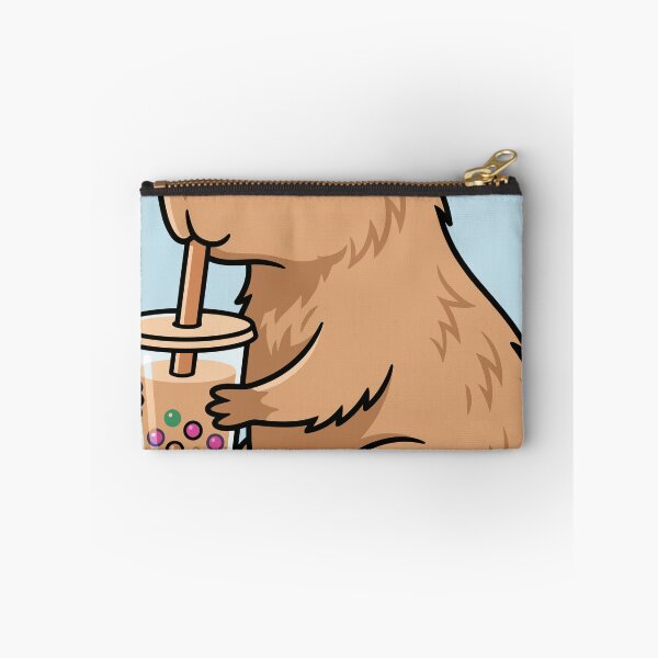 Item preview, Relaxed Capybara Drinking Boba Tea designed and sold by Ranpict.