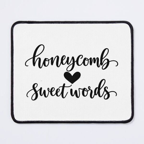 Item preview, honeycomb heart sweet words designed and sold by OCD_JESSICA.