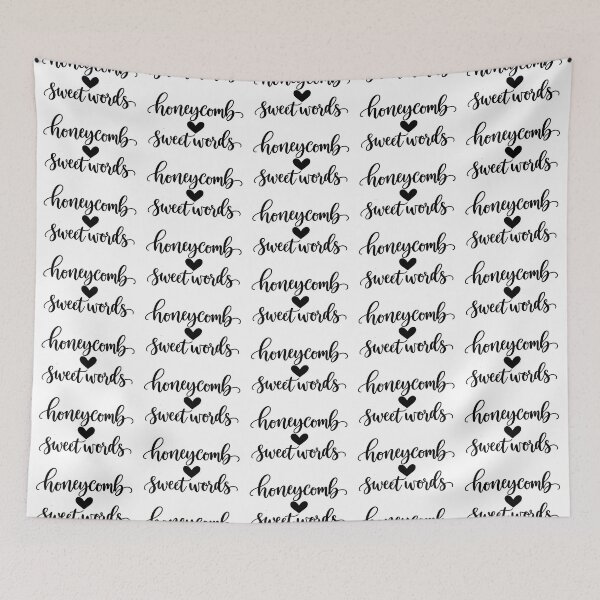 Item preview, honeycomb heart sweet words  designed and sold by OCD_JESSICA.