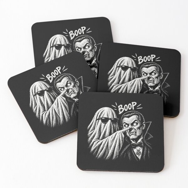 Item preview, Retro Halloween Monster Selfie - Halloween Monsters -  Boop Halloween designed and sold by KravinaPhol.