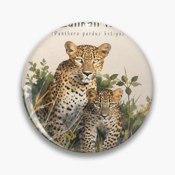 Item preview, Sri Lankan Leopard and Cub designed and sold by IslandWild Co.