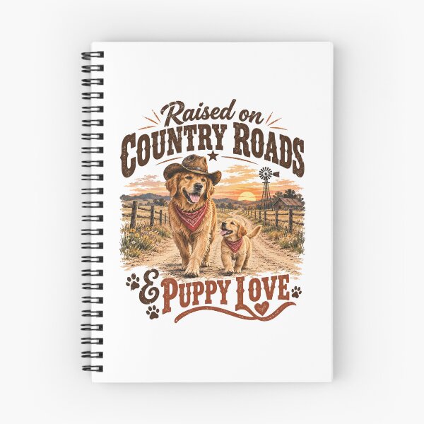 Item preview, Raised on Country Roads & Puppy Love designed and sold by PawPlanetPro.