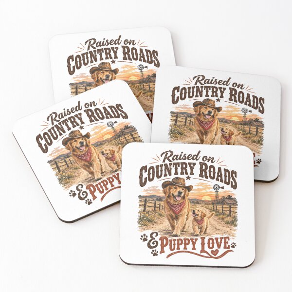 Item preview, Raised on Country Roads & Puppy Love designed and sold by PawPlanetPro.