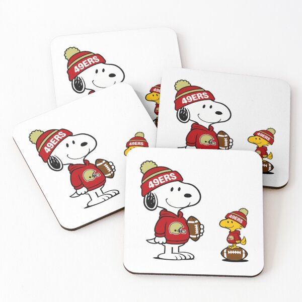 Item preview,  Snoopy And Woodstock San Francisco 49Ers Football  designed and sold by treasacustoms.