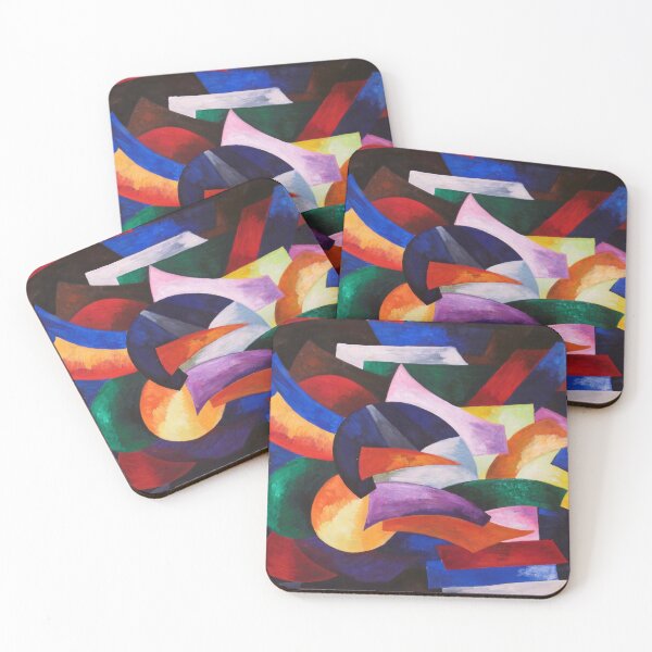 Item preview, Dynamics of color geometric abstract cubism futurist landscape colorful design painting by Alexandra Exter designed and sold by Jéanpaul  Ferro.