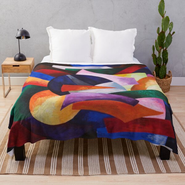 Item preview, Dynamics of color geometric abstract cubism futurist landscape colorful design painting by Alexandra Exter designed and sold by Jéanpaul  Ferro.