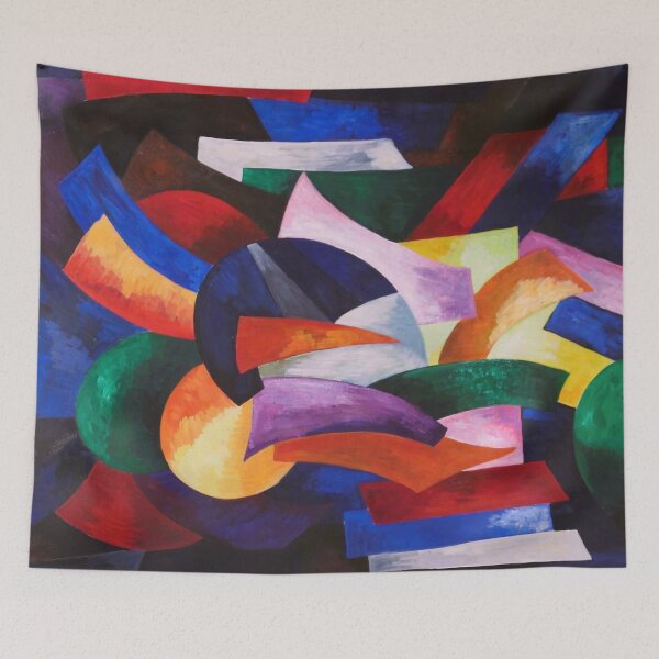 Item preview, Dynamics of color geometric abstract cubism futurist landscape colorful design painting by Alexandra Exter designed and sold by Jéanpaul  Ferro.