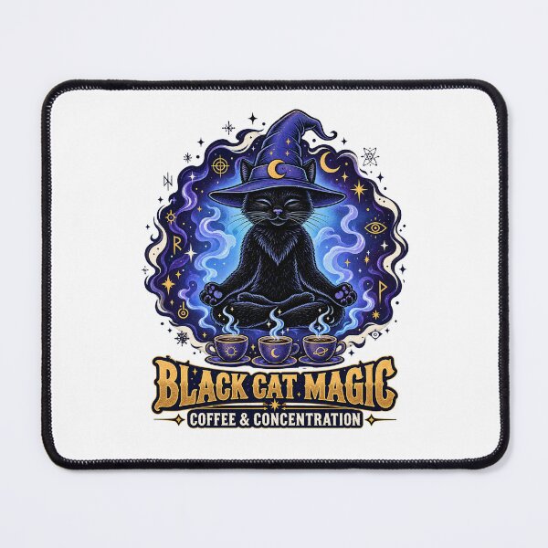 Item preview, Black Cat Magic Coffee Focus designed and sold by tollaru.