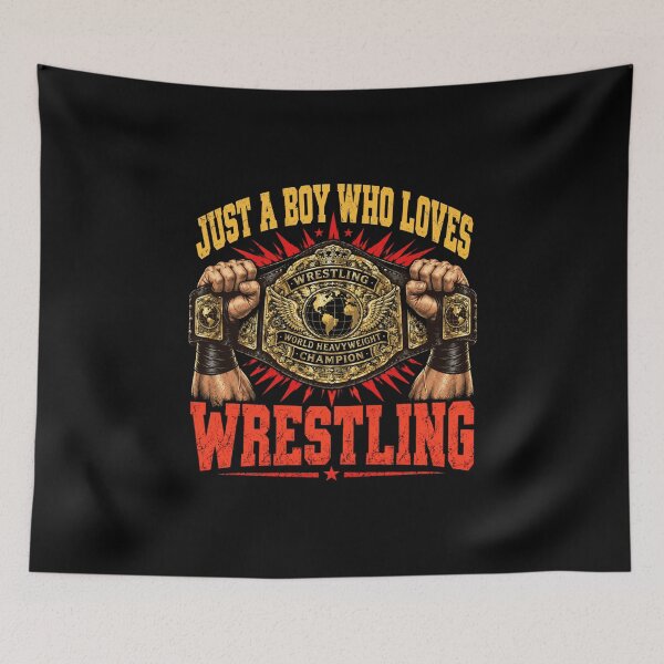 Item preview, wrestling Just A Boy Who Loves Wrestling Champion designed and sold by anapldv.