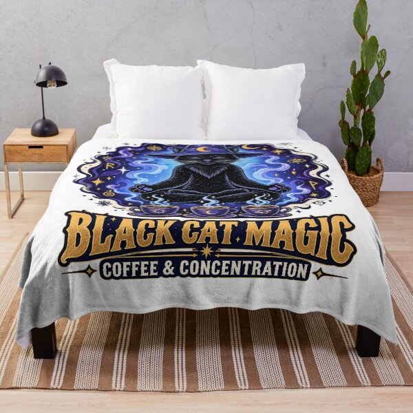 Item preview, Black Cat Magic Coffee Focus designed and sold by tollaru.