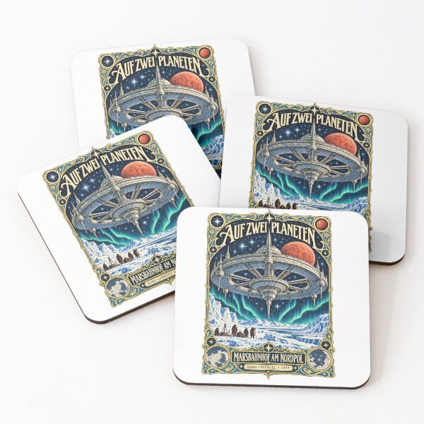 Item preview, Auf zwei Planeten — Mars Station at the North Pole — Kurd Laßwitz 1897 designed and sold by Past in Threads.